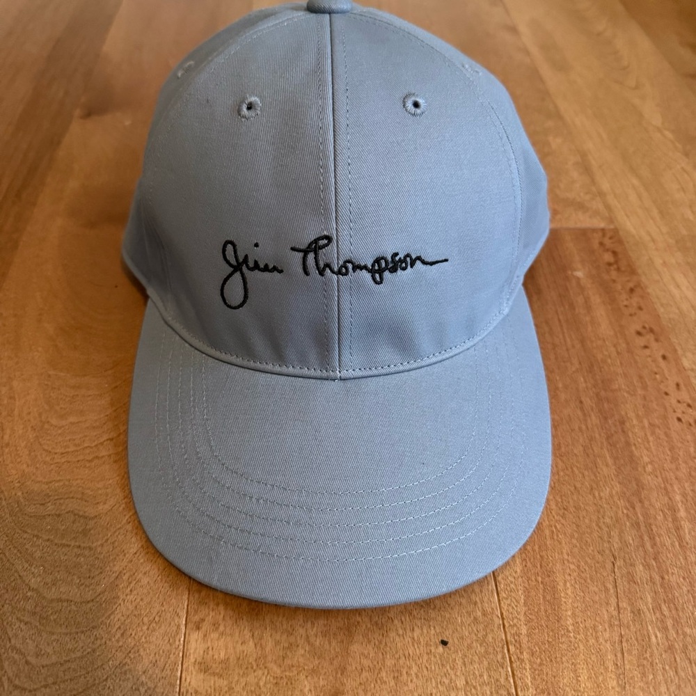 Jim Thompson signature blue/grey adjustable hat - new, never worn